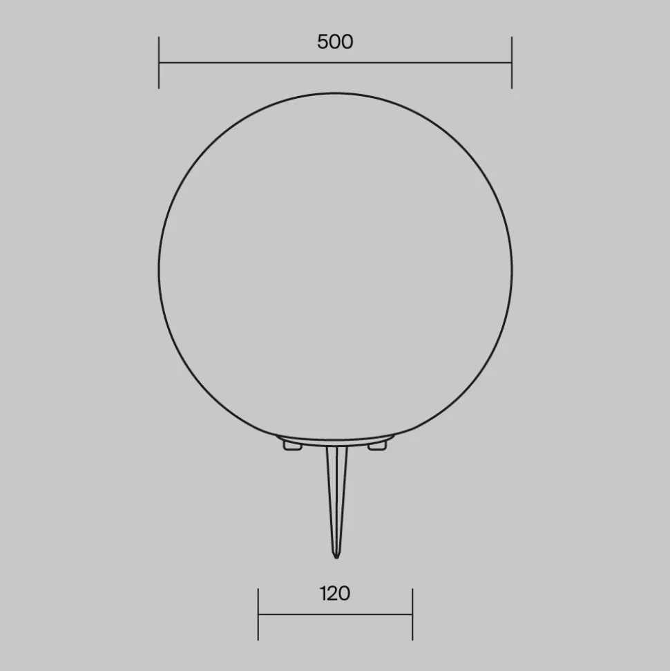 Maytoni erda lampada da esterno design minimal con picchetto ip54