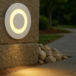 Maytoni limo segnapasso bianco per esterno moderno da incasso led 3000k ip65
