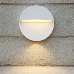 Maytoni mane segnapasso da esterno moderno bianco led 3000k ip54