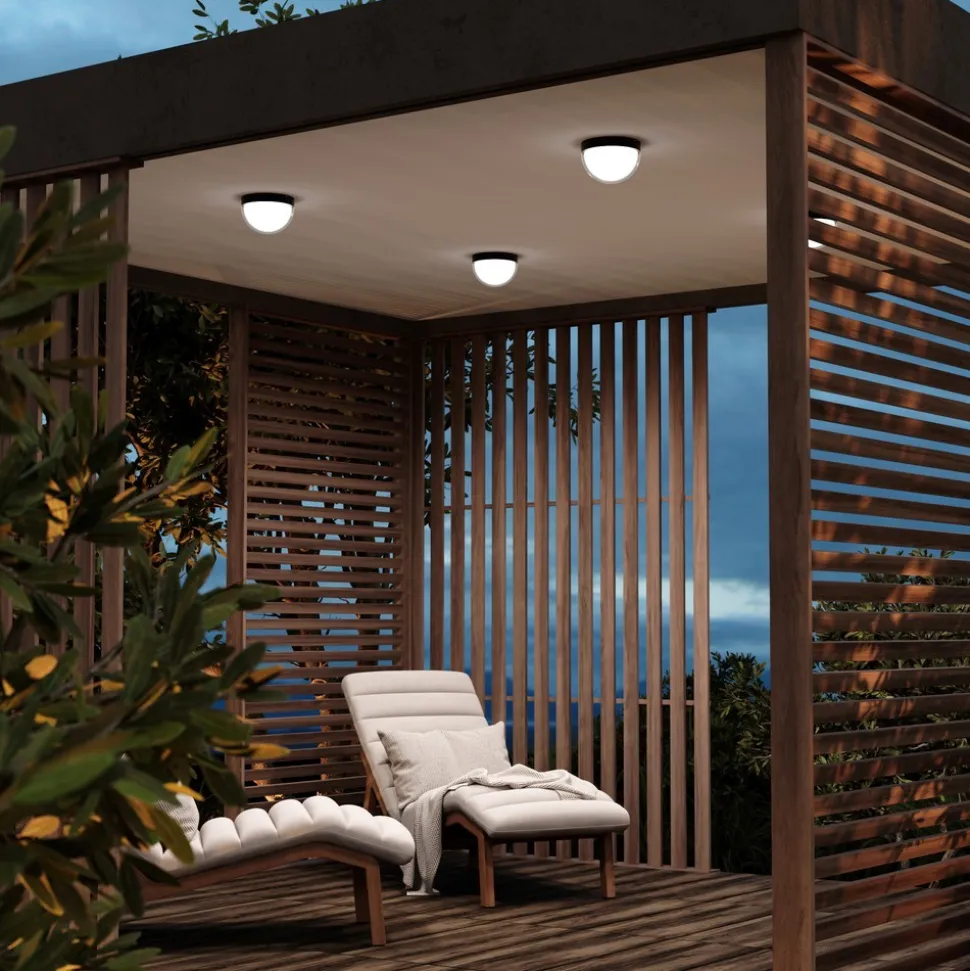 Maytoni mon plafoniera da esterno tonda led 3000k ip65