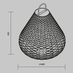 Maytoni plet lampada da esterno giardino traforata led 3000k ip65