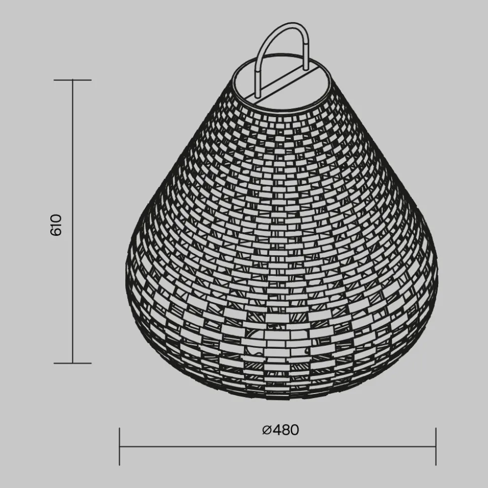 Maytoni plet lampada da esterno giardino traforata led 3000k ip65