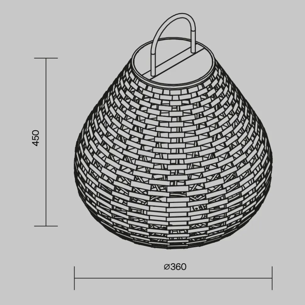 Maytoni plet lampada da esterno design rustico led 3000k ip65