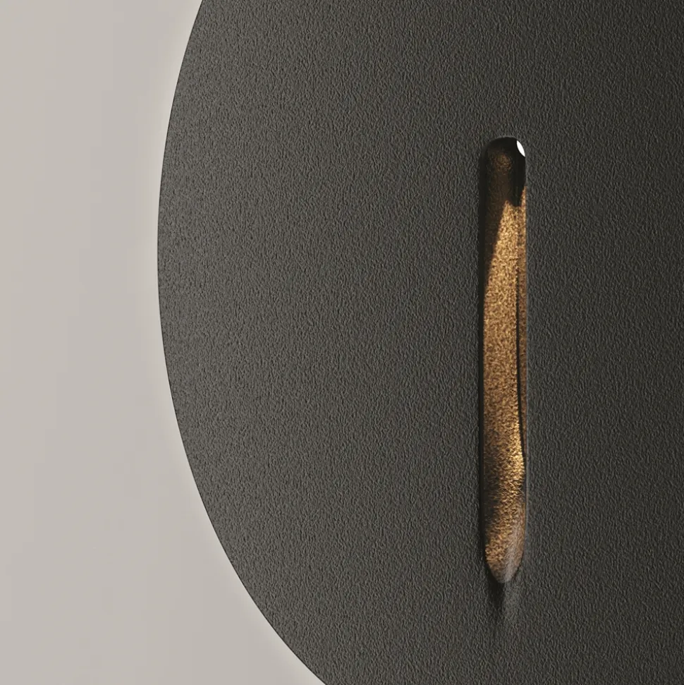 Maytoni segnapasso lock nero led per esterno da incasso 3w 3000k
