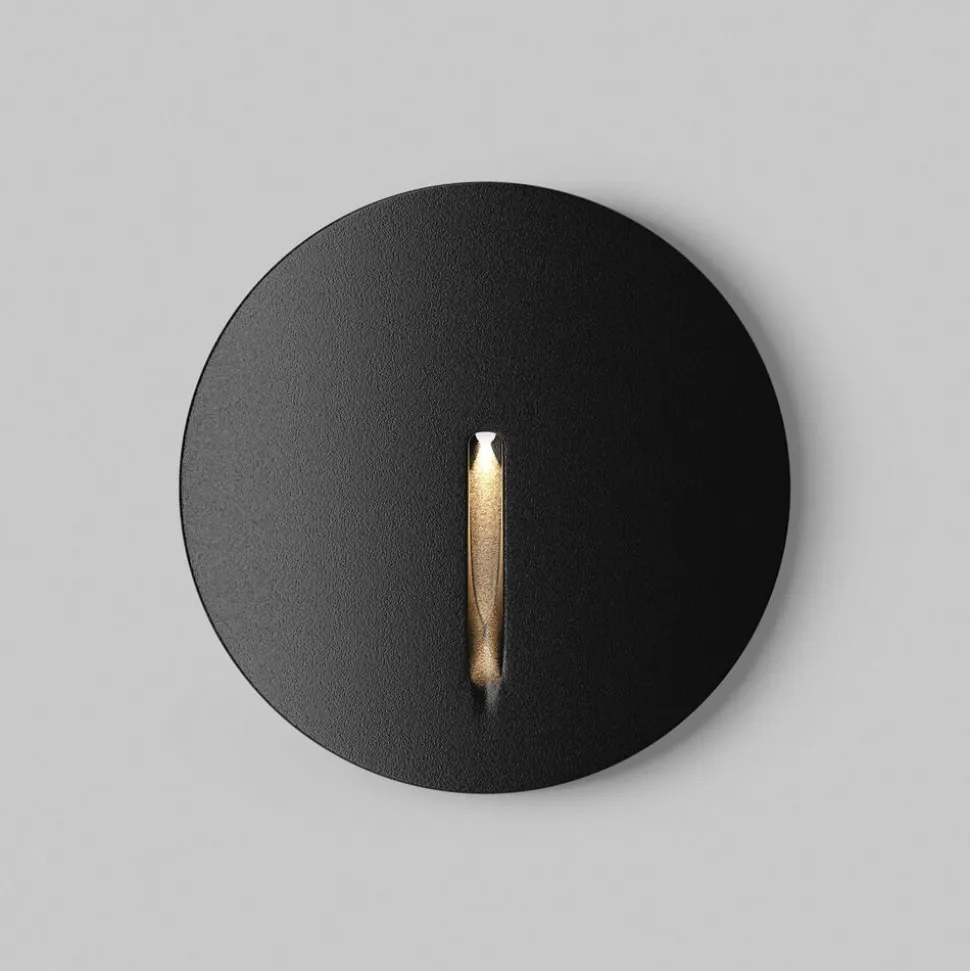 Maytoni segnapasso lock nero led per esterno da incasso 3w 3000k