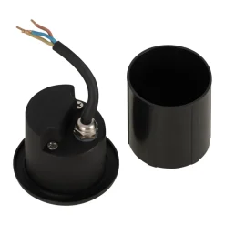 Maytoni segnapasso lock nero led per esterno da incasso 3w 3000k