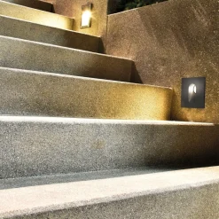 Maytoni via urbana segnapasso per esterno quadrato da incasso led 4000k ip54