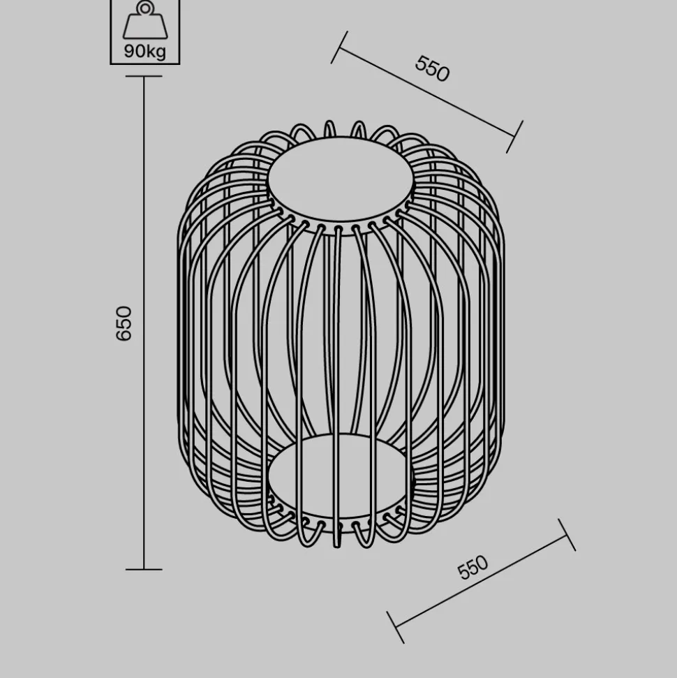 Maytoni wisp lampada da esterno traforata led 3000k ip54