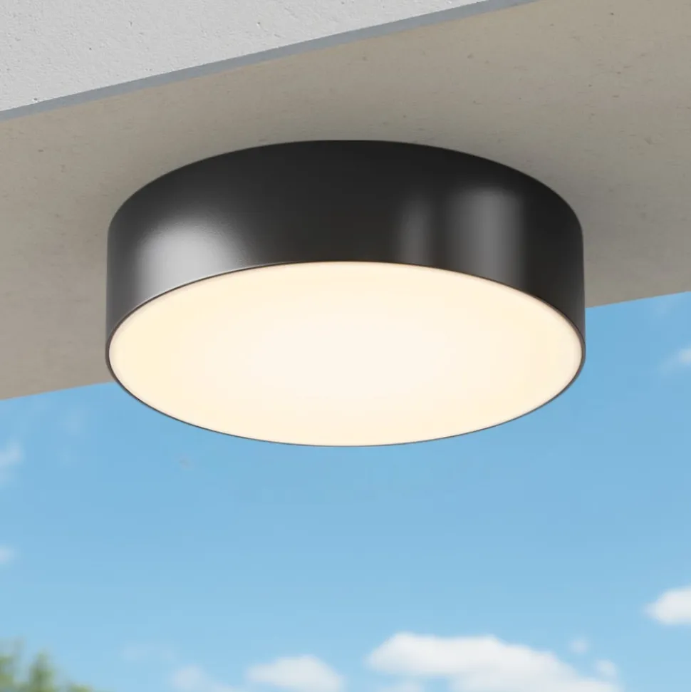 Maytoni zon ip plafoniera da esterno led 3000k ip65 rotonda nera