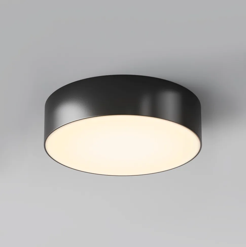 Maytoni zon ip plafoniera da esterno led 3000k ip65 rotonda nera