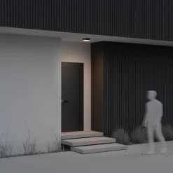 Maytoni zon ip plafoniera da esterno led 3000k ip65 rotonda nera