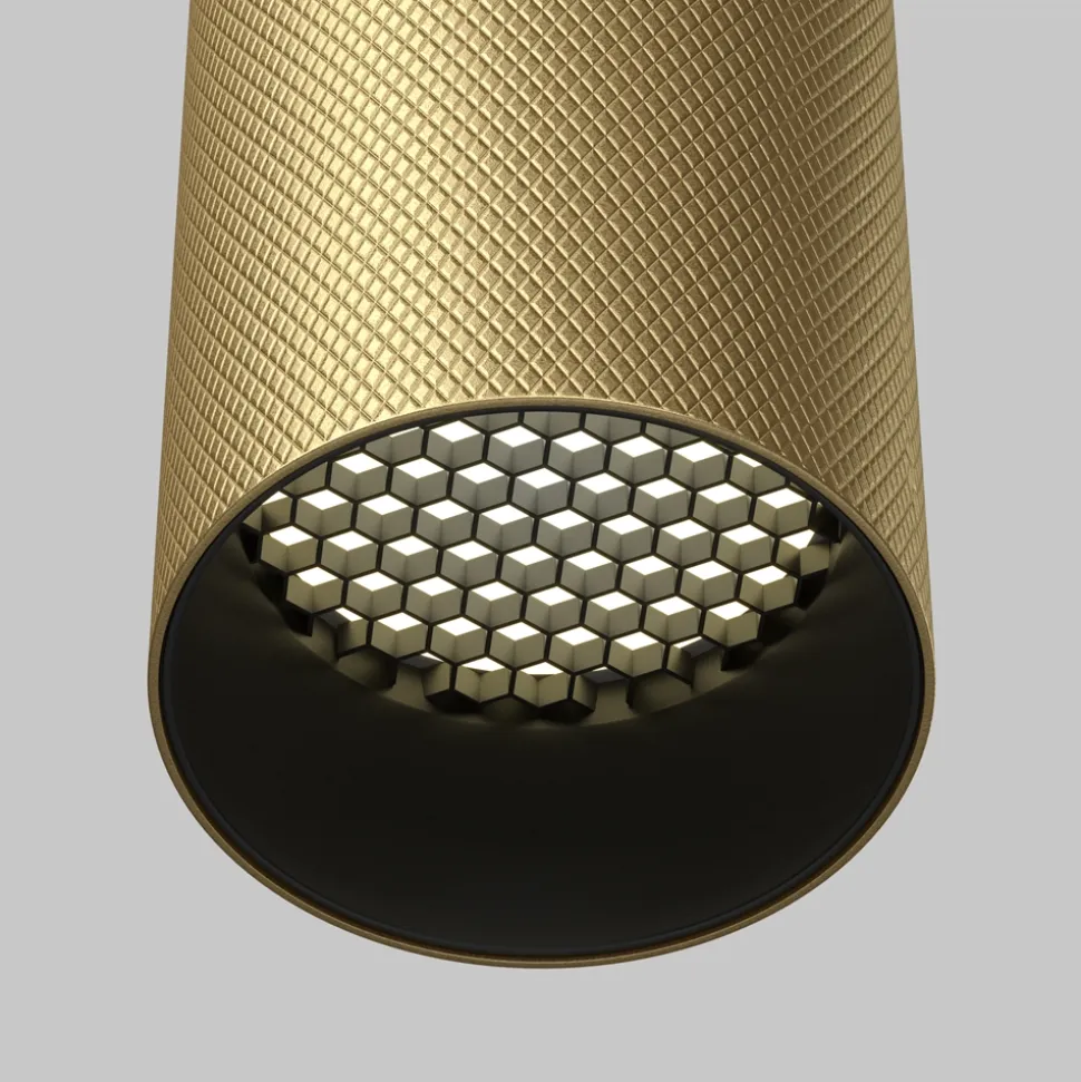 Maytoni artisan faretto da soffitto cilindro oro satinato