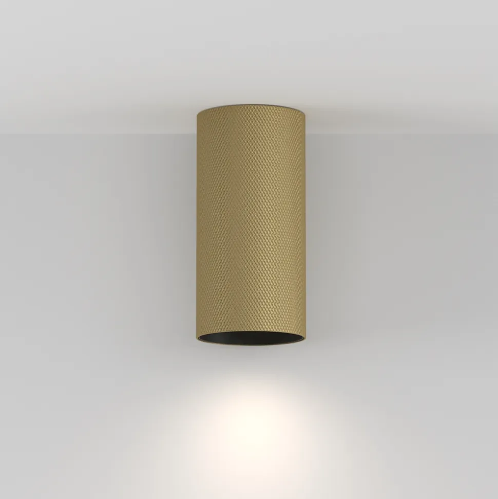 Maytoni artisan faretto da soffitto cilindro oro satinato