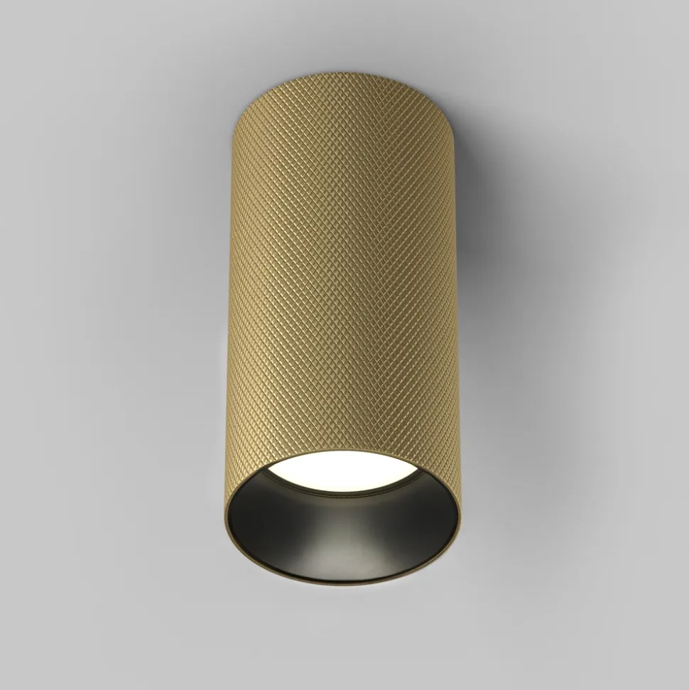 Maytoni artisan faretto da soffitto cilindro oro satinato