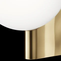Maytoni avant-garde applique oro sfera di vetro per comodino camera da letto
