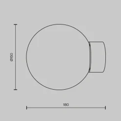 Maytoni basic form applique camera da letto colore oro