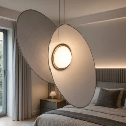 Maytoni evolution lampadario camera da letto led 9w 3000k