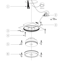 Maytoni faretto da incasso a soffitto hoop bianco rotondo gx53 maytoni