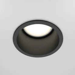 Maytoni faretto da incasso a soffitto rotondo nero reif