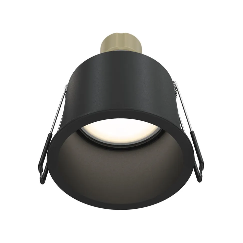 Maytoni faretto da incasso a soffitto rotondo nero reif