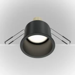Maytoni faretto da incasso a soffitto rotondo nero reif