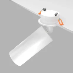 Maytoni faretto da incasso focus cilindro bianco orientabile