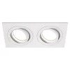 Maytoni faretto da soffitto atom cestello da incasso 2 luci bianco