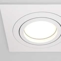 Maytoni faretto da soffitto atom cestello da incasso 2 luci bianco