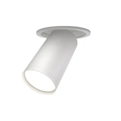 Maytoni faretto focus bianco cilindro orientabile da incasso a soffitto