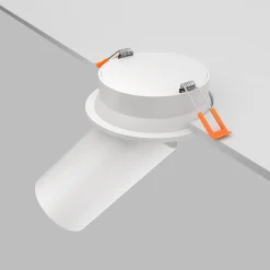Maytoni faretto focus bianco cilindro orientabile da incasso a soffitto