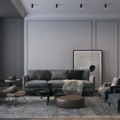Maytoni focus faretto da soffitto cilindro nero gu10