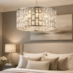 Maytoni gelid lampadario per camera da letto effetto cristallo