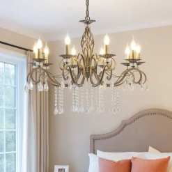 Maytoni grace lampadario per camera da letto con pendenti