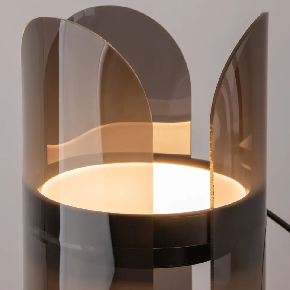 Maytoni insight lampada abat-jour moderna nera bidirezionale led 3000k
