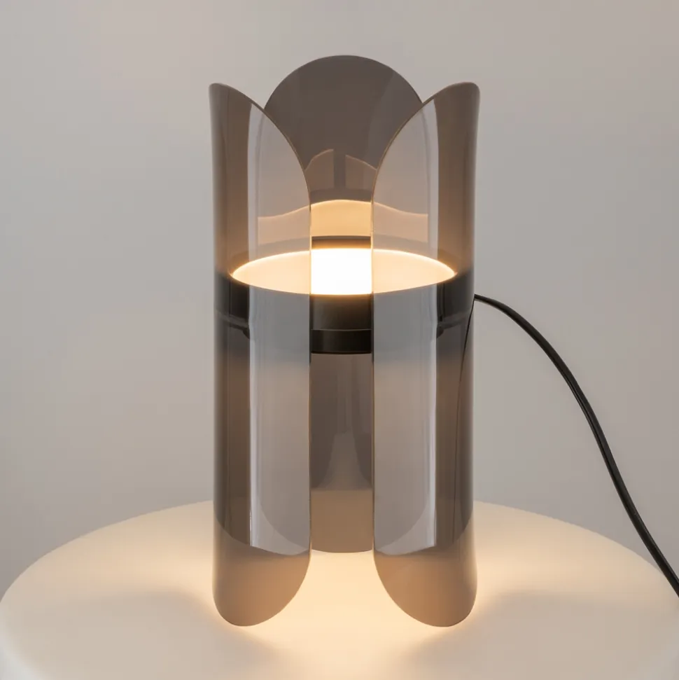 Maytoni insight lampada abat-jour moderna nera bidirezionale led 3000k