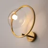 Maytoni lunare applique da parete circolare colore oro led 3000k