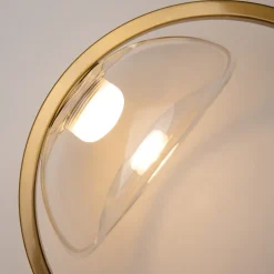 Maytoni lunare applique da parete circolare colore oro led 3000k