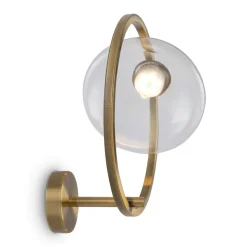 Maytoni lunare applique da parete circolare colore oro led 3000k