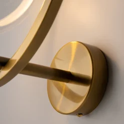Maytoni lunare applique da parete circolare colore oro led 3000k
