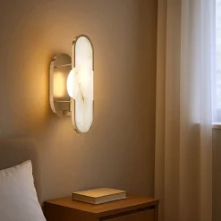 Maytoni marmo applique per camera da letto colore oro