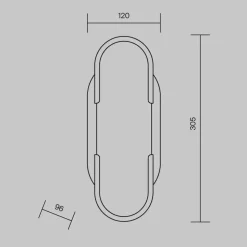 Maytoni marmo applique per camera da letto colore oro