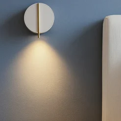 Maytoni nuance applique da comodino led 3w 3000k bianco tondo