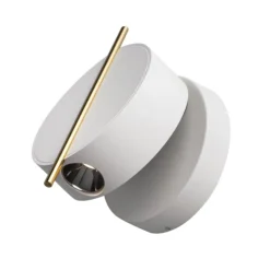 Maytoni nuance applique da comodino led 3w 3000k bianco tondo