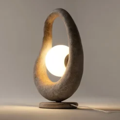 Maytoni opus lampada da tavolo effetto pietra