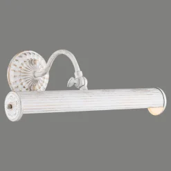 Maytoni renoir applique bagno bianco anticato per specchio