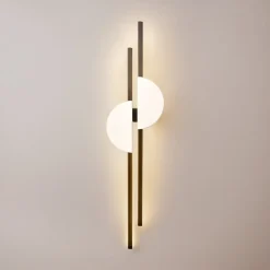Maytoni skyline applique da parete led 23w 4000k colore nero e bianco