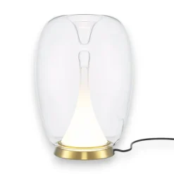 Maytoni splash lampada da comodino di vetro oro moderna led 15w 3000k