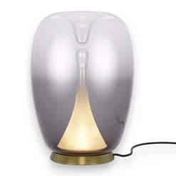 Maytoni splash lampada da tavolo design led 15w 3000k vetro fume