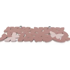 Mensola consolle da parete farfalle rosa nuvola