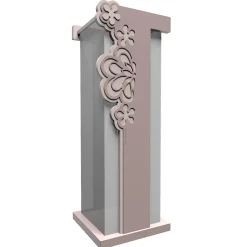Merletto portaombrelli moderno legno colore grigio prugna